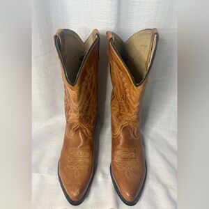 Smoky Mountain Boots Tan Leather Cowgirl Boots